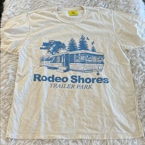 Diet Starts Monday Antique White Rodeo shores  T-Shirt
